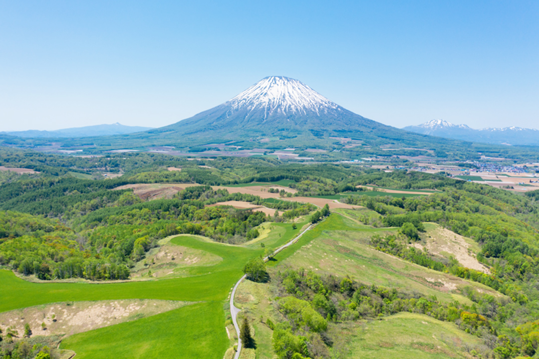 蝦夷富士と称される羊蹄山